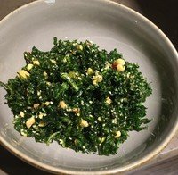 Sparkling spinach salad