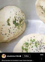 Tandoori Naan without Tandoor